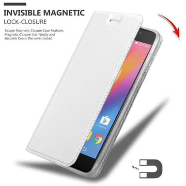 Lenovo P2 Suojakuori Lompakkokotelo (Hopea)