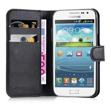 Samsung Galaxy WIN Suojakuori Lompakkokotelo (Musta)