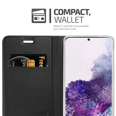 Samsung Galaxy S20 Suojakuori Lompakkokotelo (Musta)