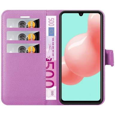 Samsung Galaxy A41 Suojakuori Lompakkokotelo (Violetti)