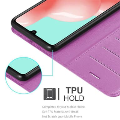 Samsung Galaxy A41 Suojakuori Lompakkokotelo (Violetti)