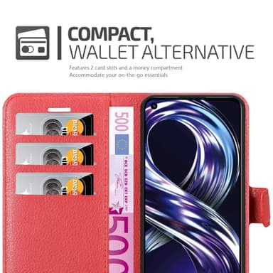 Realme 8i / Narzo 50 4G Suojakuori Lompakkokotelo