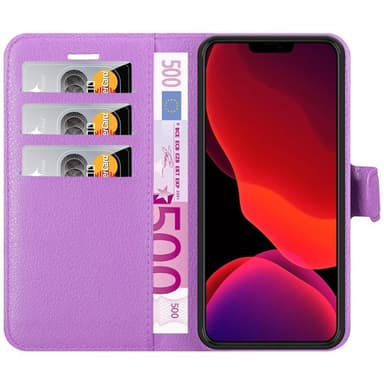 iPhone 12 PRO MAX Suojakuori Lompakkokotelo (Violetti)