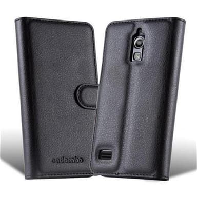 Huawei ASCEND G526 Suojakuori Lompakkokotelo (Musta)