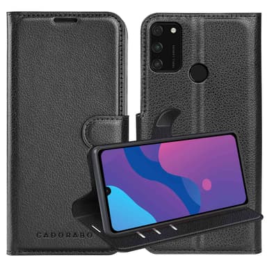 Honor 9A Suojakuori Lompakkokotelo (Musta)