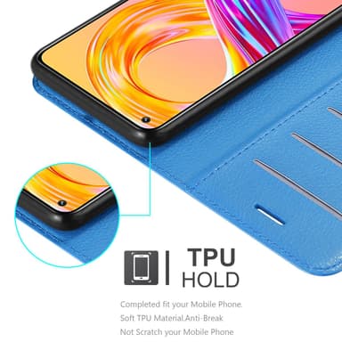 Realme 8 4G / 8 PRO Suojakuori Lompakkokotelo (Sininen)