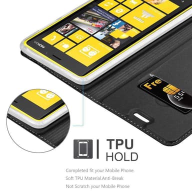 Nokia Lumia 920 Suojakuori Lompakkokotelo (Musta)