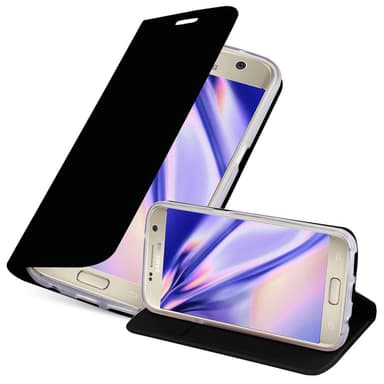 Samsung Galaxy S7 Suojakuori Lompakkokotelo (Musta)