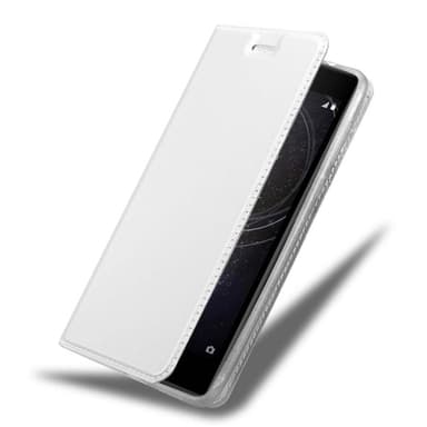 Sony Xperia L2 Suojakuori Lompakkokotelo (Hopea)
