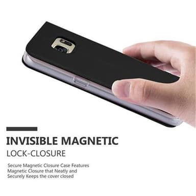 Samsung Galaxy S7 Suojakuori Lompakkokotelo (Musta)