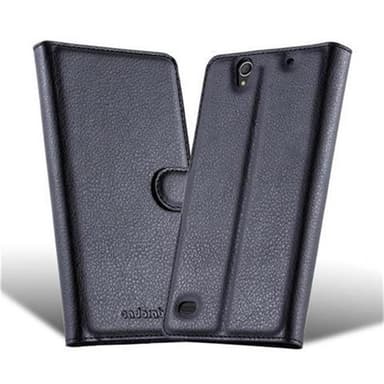 Sony Xperia C4 Suojakuori Lompakkokotelo (Musta)