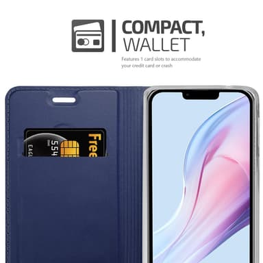 iPhone 13 PRO MAX Suojakuori Lompakkokotelo (Sininen)
