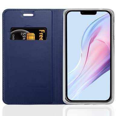 iPhone 13 PRO MAX Suojakuori Lompakkokotelo (Sininen)