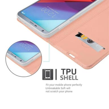 LG G6 Suojakuori Lompakkokotelo (Vaaleanpunainen)