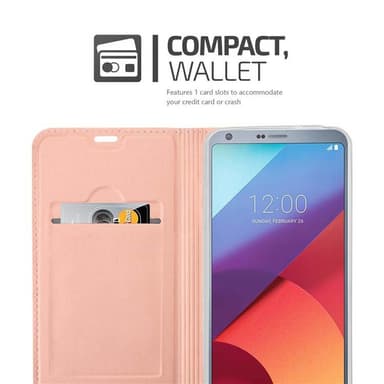 LG G6 Suojakuori Lompakkokotelo (Vaaleanpunainen)