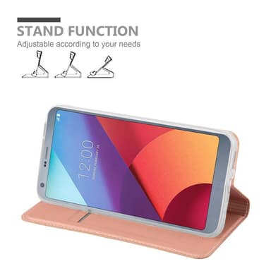 LG G6 Suojakuori Lompakkokotelo (Vaaleanpunainen)
