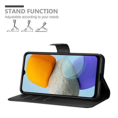 Samsung Galaxy M23 5G Suojakuori Lompakkokotelo (Musta)