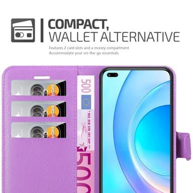 Honor 50 LITE Suojakuori Lompakkokotelo (Violetti)