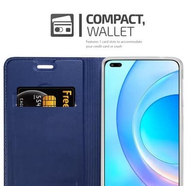 Honor 50 LITE Suojakuori Lompakkokotelo (Sininen)