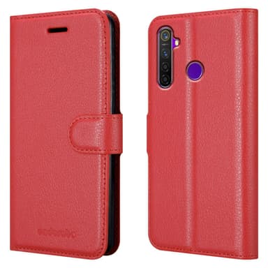 Realme 5 / 5i / 6i / C3 Suojakuori Lompakkokotelo