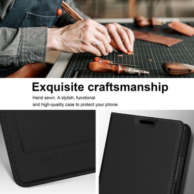 Samsung Galaxy S22 Suojakuori Lompakkokotelo (Musta)