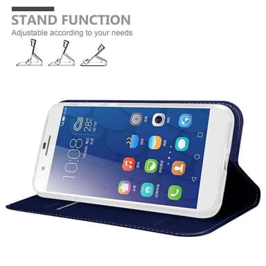 Honor 6 PLUS Suojakuori Lompakkokotelo (Sininen)