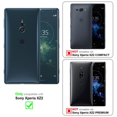 Sony Xperia XZ2 Suojakuori Lompakkokotelo (Musta)