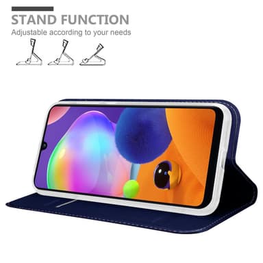 Samsung Galaxy A31 Suojakuori Lompakkokotelo (Sininen)