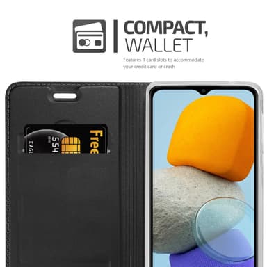 Samsung Galaxy M23 5G Suojakuori Lompakkokotelo (Musta)