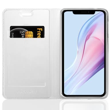 iPhone 13 PRO MAX Suojakuori Lompakkokotelo (Hopea)