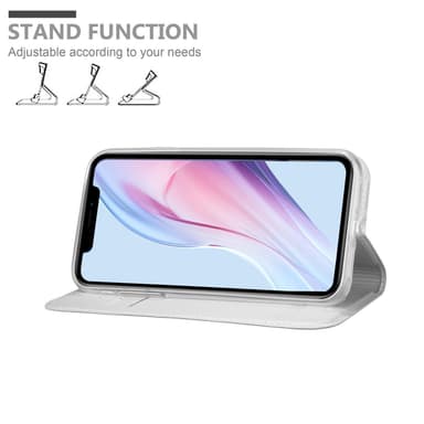 iPhone 13 PRO MAX Suojakuori Lompakkokotelo (Hopea)