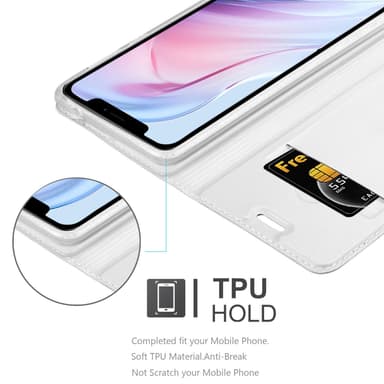 iPhone 13 PRO MAX Suojakuori Lompakkokotelo (Hopea)
