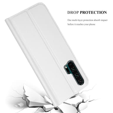 Honor 20 PRO Suojakuori Lompakkokotelo (Hopea)