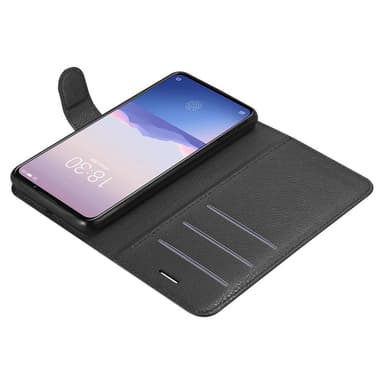 MEIZU 16Xs Suojakuori Lompakkokotelo (Musta)