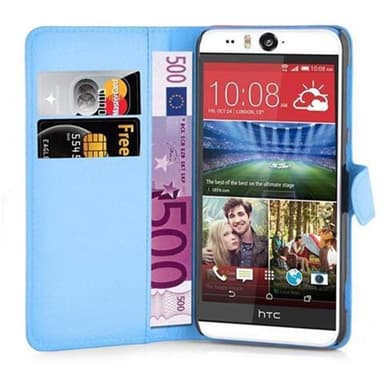 HTC Desire EYE Suojakuori Lompakkokotelo (Sininen)