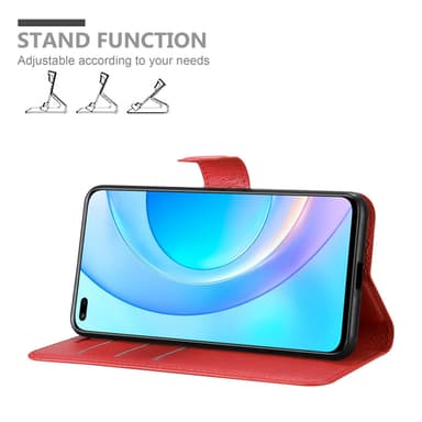 Honor 50 LITE Suojakuori Lompakkokotelo (Punainen)