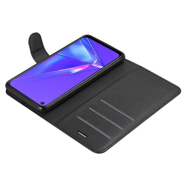 Oppo A72 Suojakuori Lompakkokotelo (Musta)