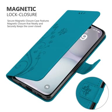 iPhone 16 Suojakuori Lompakkokotelo (Sininen)