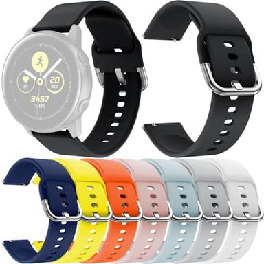 Kellon ranneke Samsung Galaxy Watch Active Active2 20MM - Musta