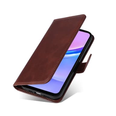 SKALO Samsung A16 PU-nahkainen Lompakkokotelo - Ruskea