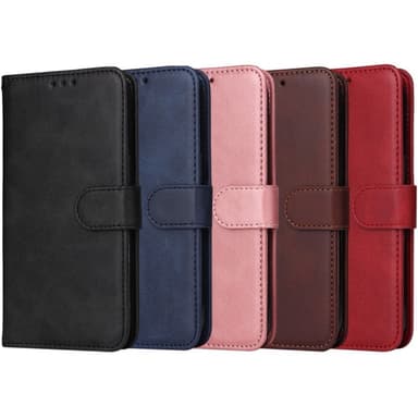 SKALO Samsung A16 PU-nahkainen Lompakkokotelo - Ruskea