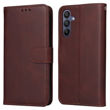 SKALO Samsung A16 PU-nahkainen Lompakkokotelo - Ruskea