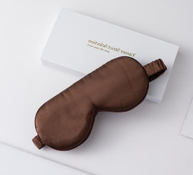 Silkkisilmäinen silmänaamio kahvia