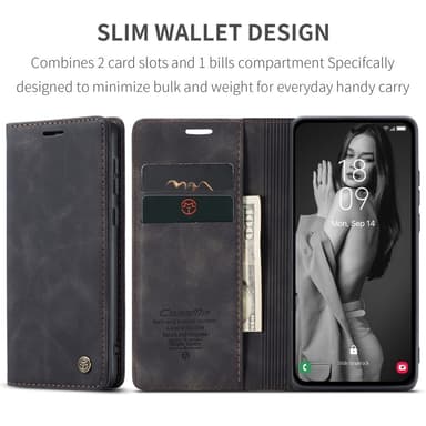 CASEME Retro Lompakkokotelo Samsung Galaxy A36