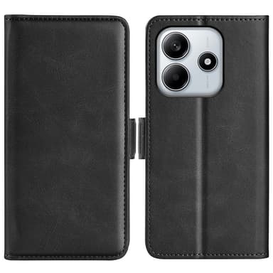 SKALO Xiaomi Redmi Note 14 4G Premium ID Lompakkokotelo - Musta