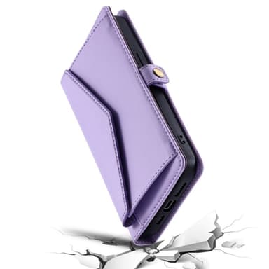 SKALO Xiaomi Redmi Note 14 Pro 5G PU-Nahkakuori Lompakkokotelo - Violetti