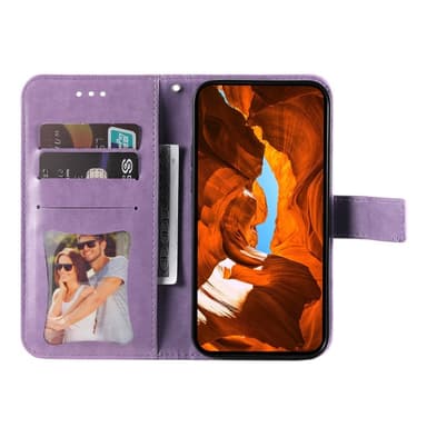 SKALO Motorola Moto G75 5G Mandala Lompakkokotelo - Violetti