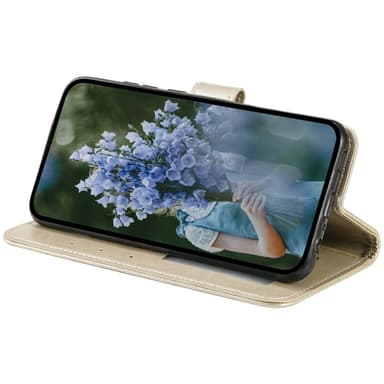 SKALO Xiaomi Redmi Note 14 5G Mandala Lompakkokotelo - Kulta