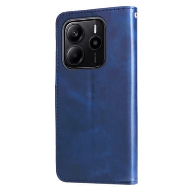 SKALO Xiaomi Redmi Note 14 4G Klassinen vetoketju Lompakkokotelo - Sininen