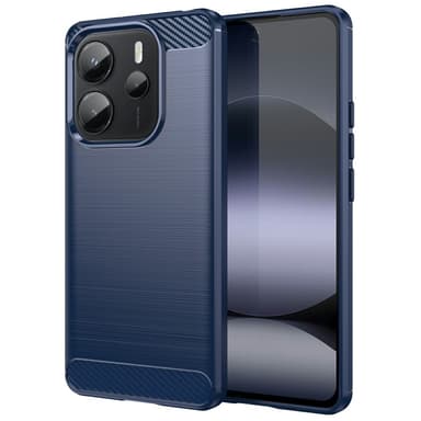 SKALO Xiaomi Redmi Note 14 4G Armor Carbon Suojakuori - Sininen